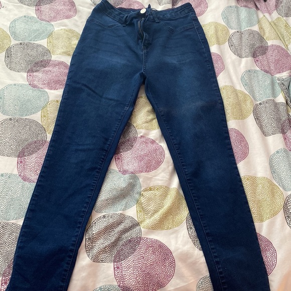 Oooh Girl High Rise Ankle Jeans - Dark Denim SIZE13 - Picture 3 of 6